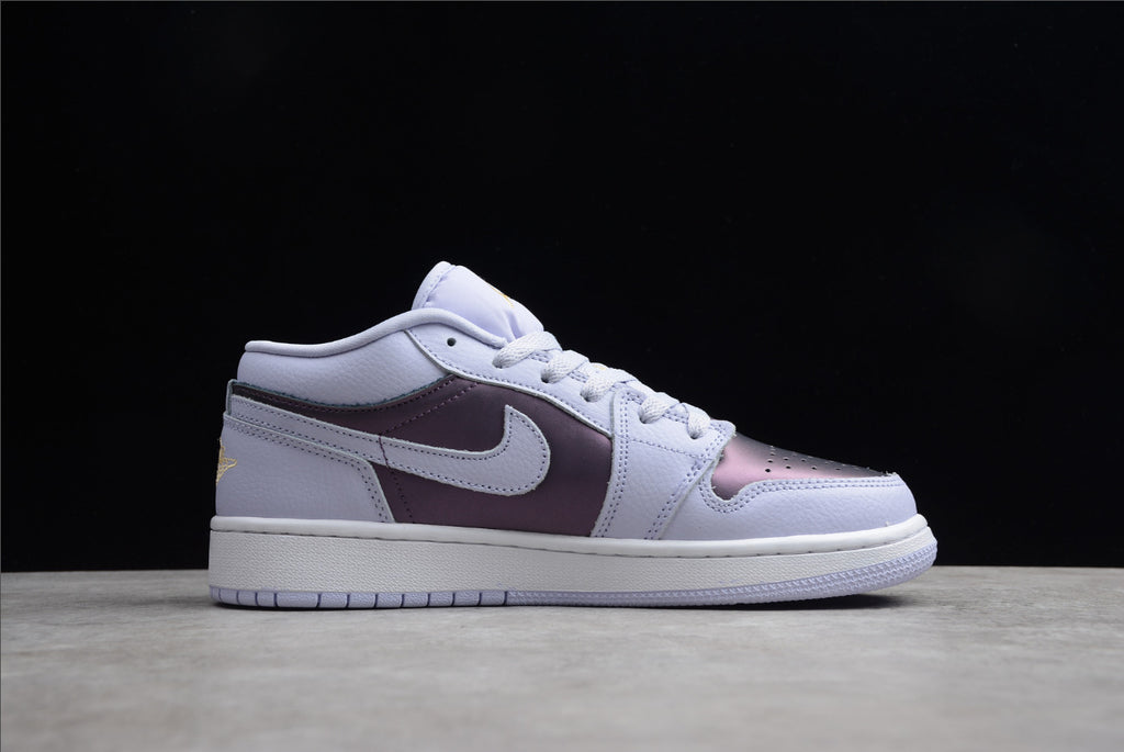 Air Jordan 1 Low Top White Purple
