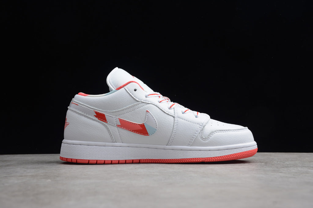 Air Jordan 1 Low Top White Red
