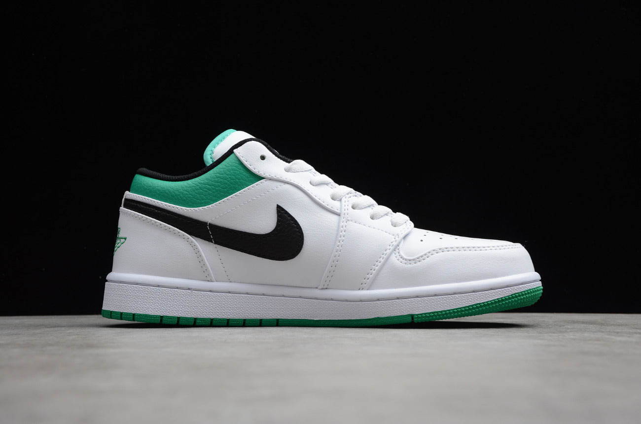 Air Jordan 1 Low White Lucky Green Black