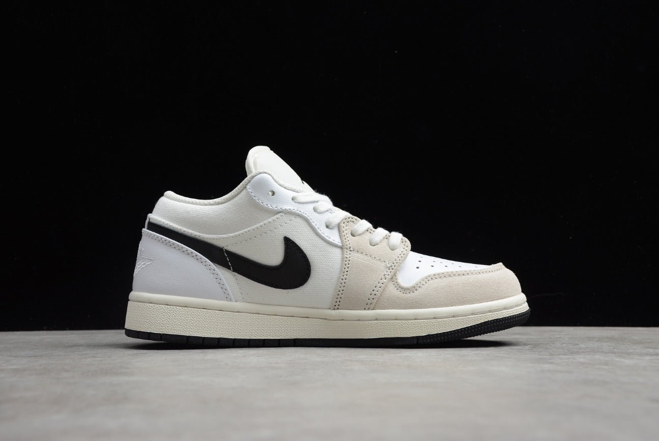 Air Jordan 1 Low White and Black Little Paris