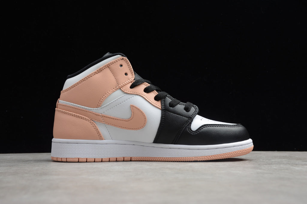 Air Jordan 1 Mid Black Crimson Tint
