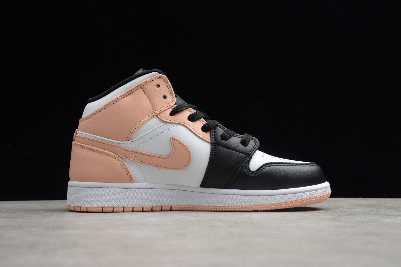 Air Jordan 1 Mid Black Crimson Tint