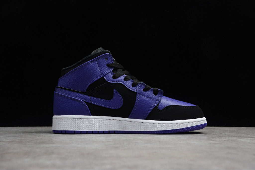 Air Jordan 1 Mid Black Dark Concord