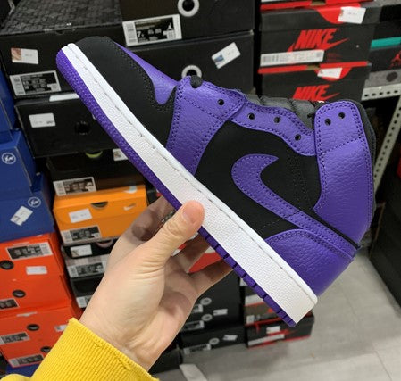 Air Jordan 1 Mid Black Purple
