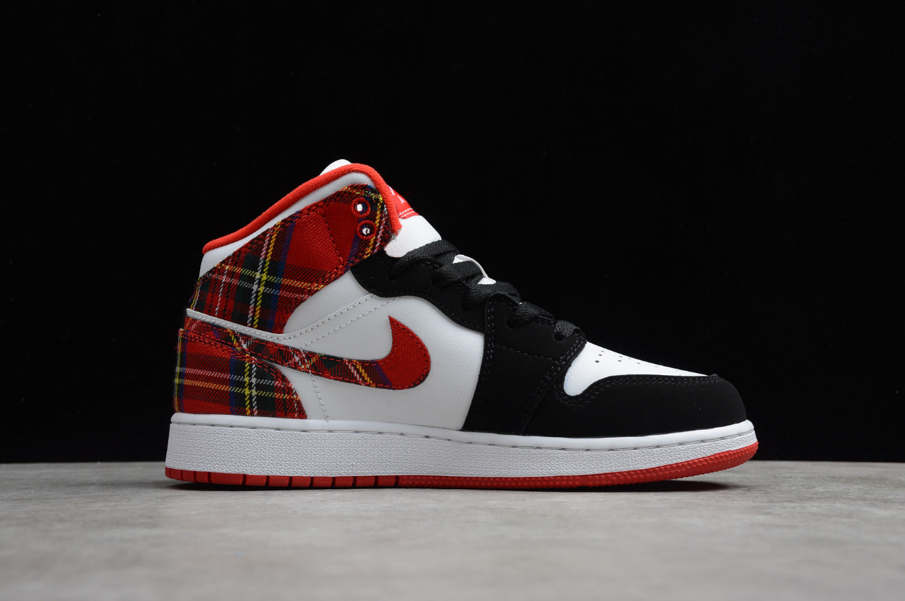 Air Jordan 1 Mid Christmas Plaid