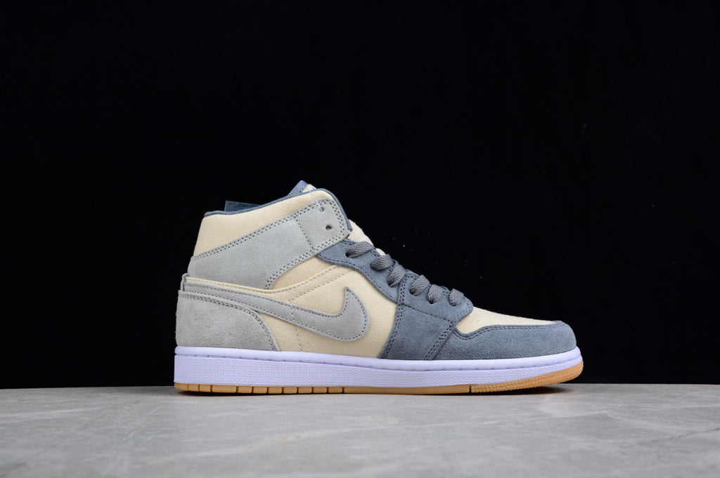 Air Jordan 1 Mid Coconut Milk Particle Grey