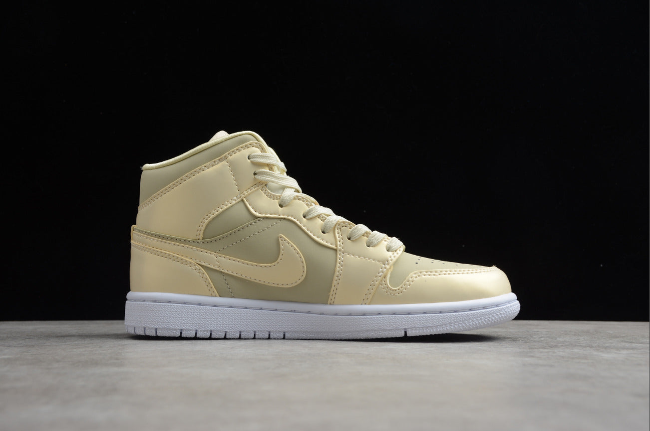 Air Jordan 1 Mid Goose Feather Yellow Lemon