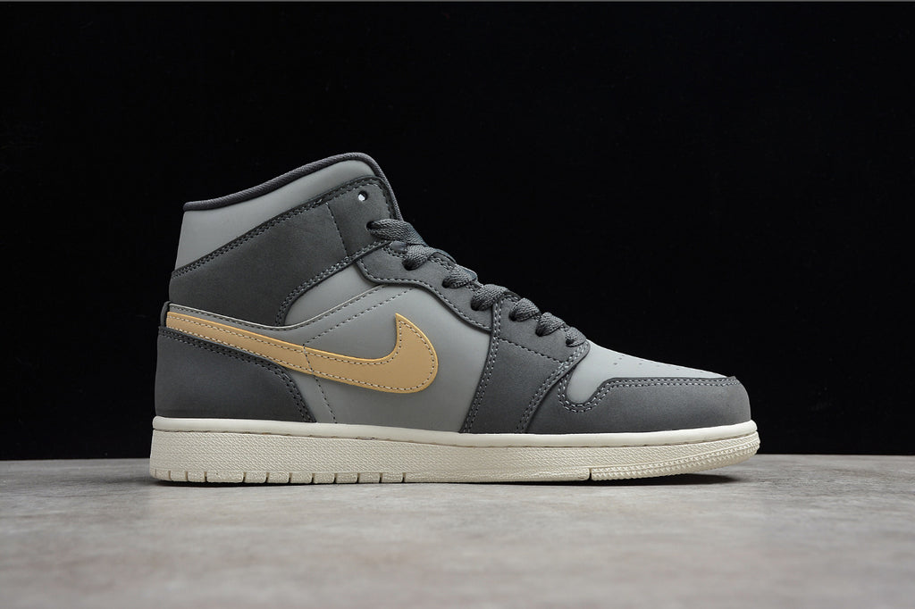 Air Jordan 1 Mid Gray Black