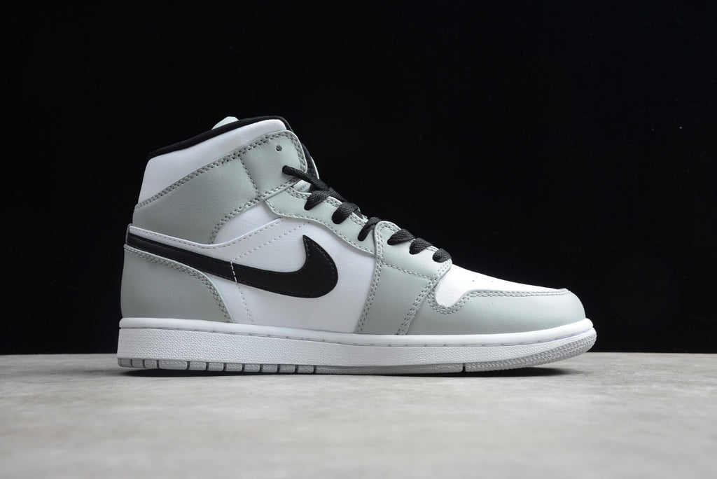 Air Jordan 1 Mid Gray White Black