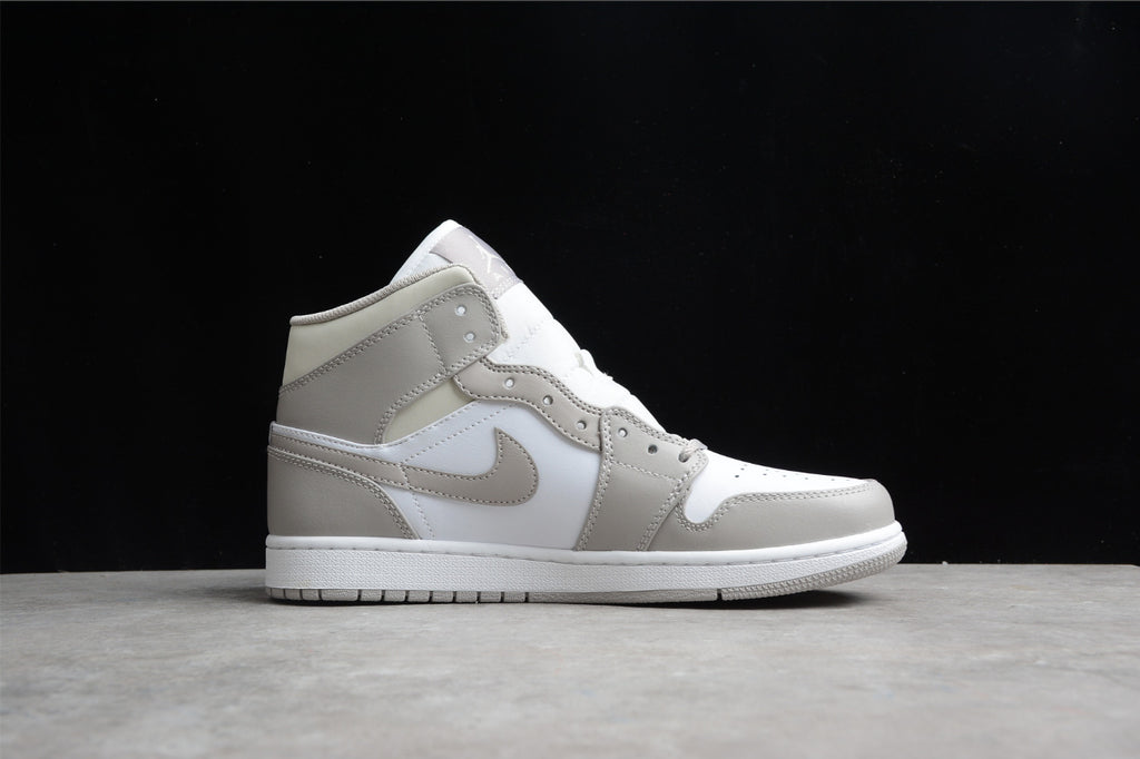 Air Jordan 1 Mid Linen College Grey