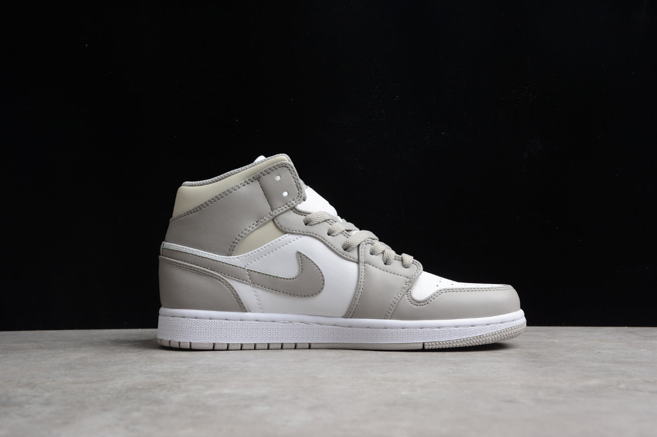 Air Jordan 1 Mid Linen White