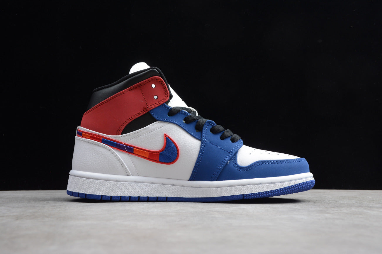 Air Jordan 1 Mid Multi Color Swoosh