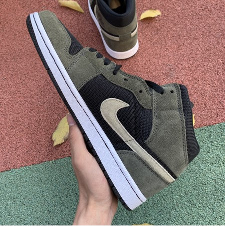 Air Jordan 1 Mid Olive Green