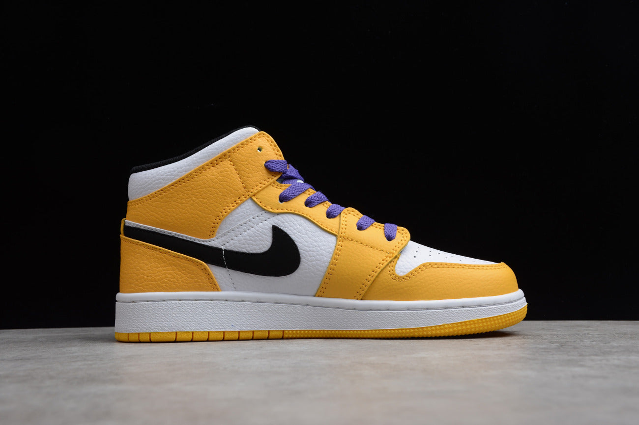 Air Jordan 1 Mid SE Lakers (GS)