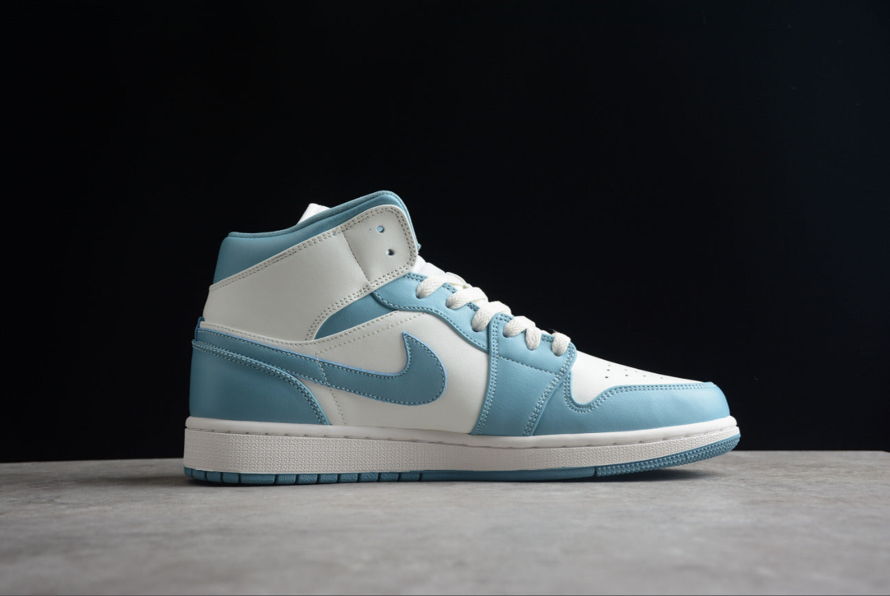 Air Jordan 1 Mid UNC University Blue White