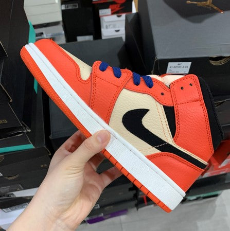 Air Jordan 1 Mid White Orange