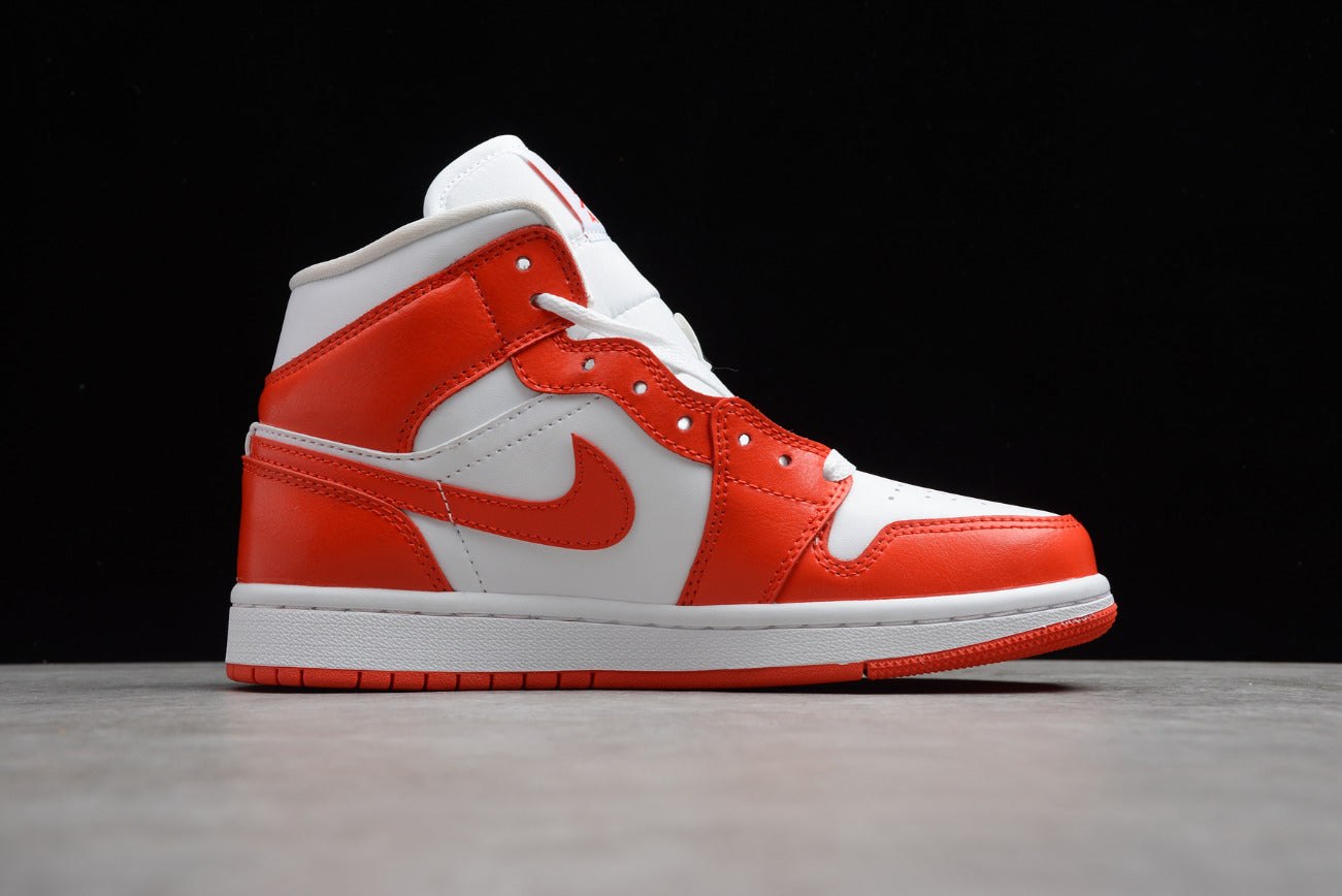 Air Jordan 1 Mid White Orange
