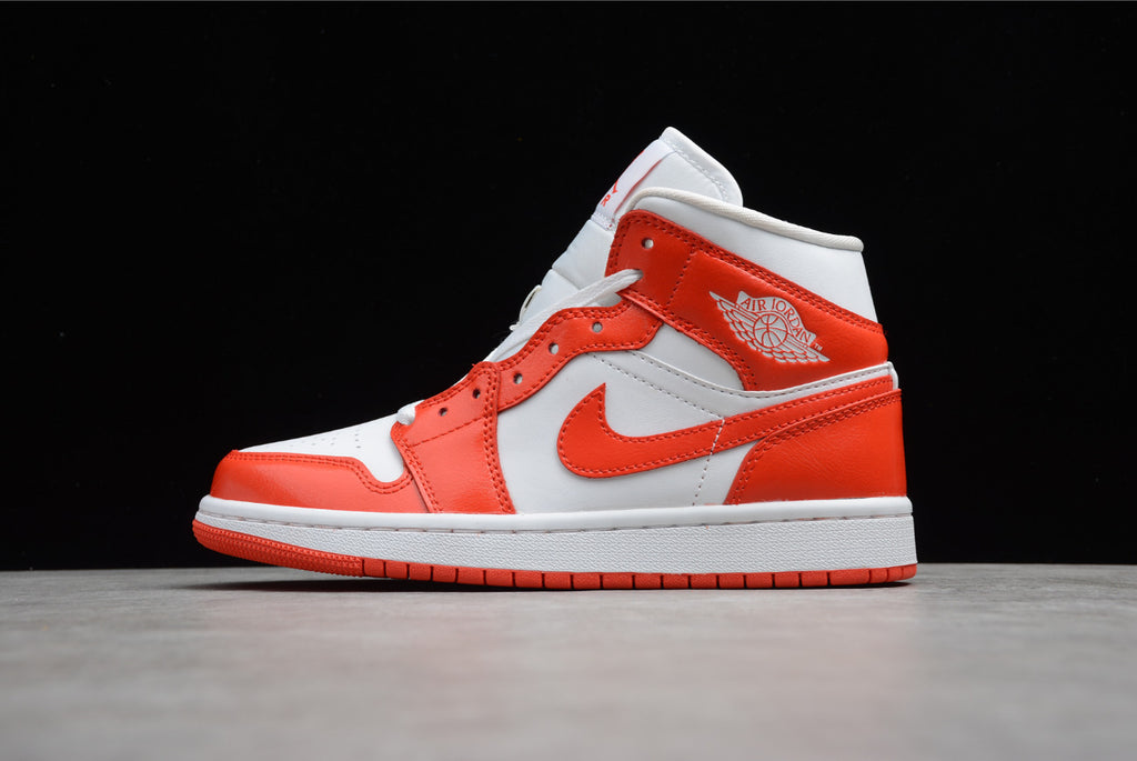 Air Jordan 1 Mid White Orange