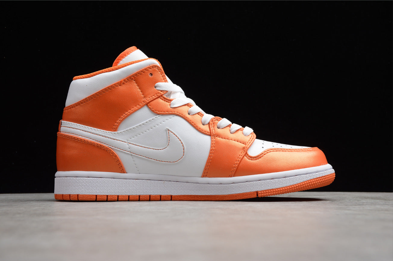 Air Jordan 1 Mid White Orange