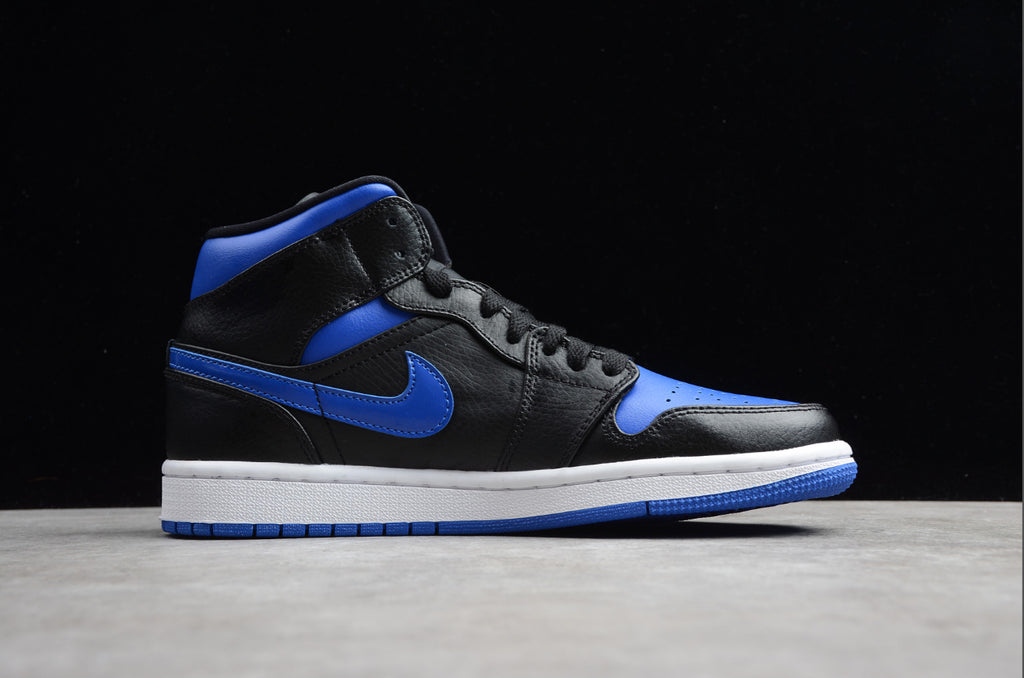Air Jordan 1 Mid 'Black Hyper Royal'