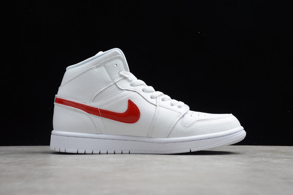 Air Jordan 1 Mid 'White University Red'