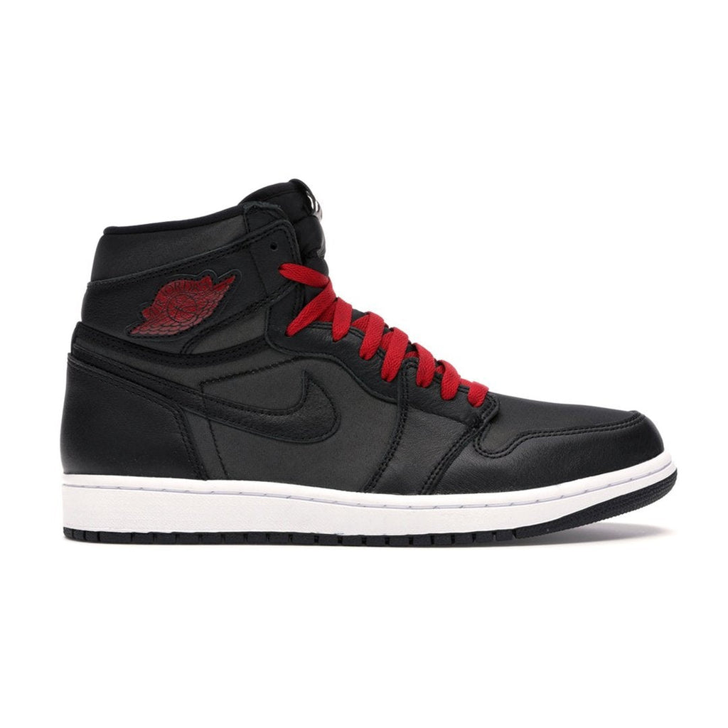 Air Jordan 1 Retro High Black Satin Gym Red