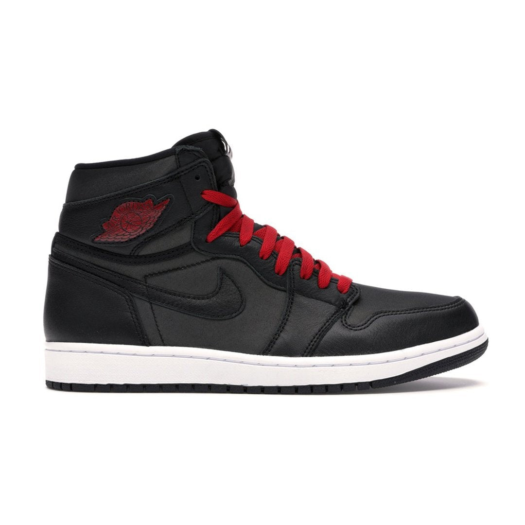 Air Jordan 1 Retro High Black Satin Gym Red