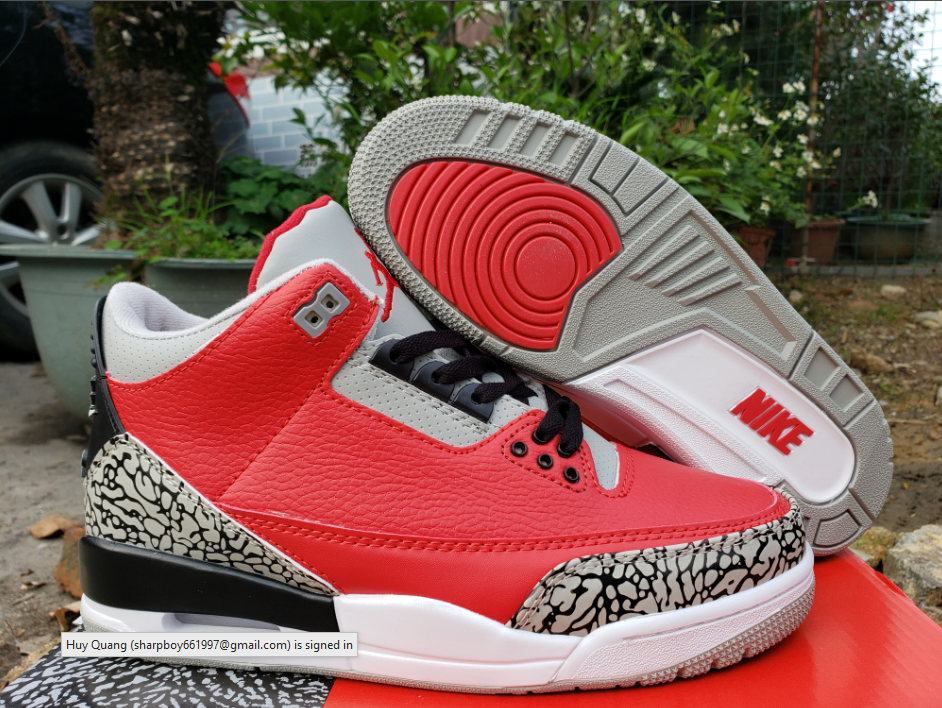 Air Jordan 3 Retro SE Fire Red Cement Grey