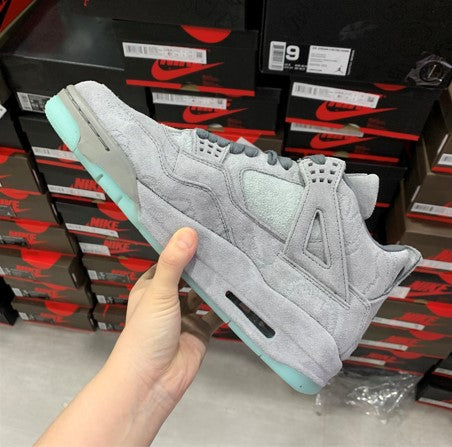 Air Jordan 4 Graffiti Grey Suede