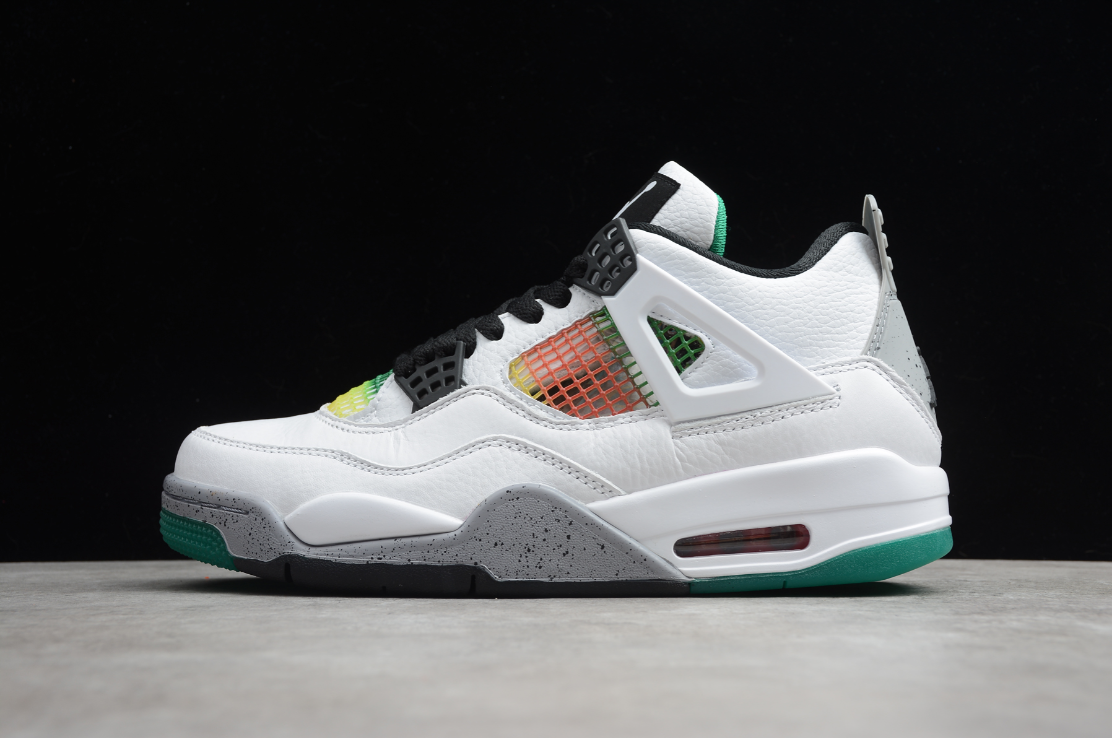 Air Jordan 4 Retro Lucid Green Rasta