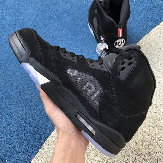 Air Jordan 5 Paris Saint-Germain Black Silver