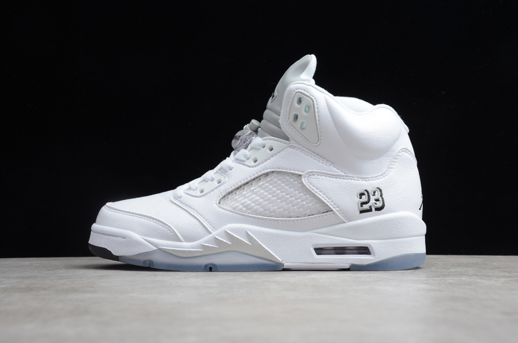 Air Jordan 5 Retro Metallic White
