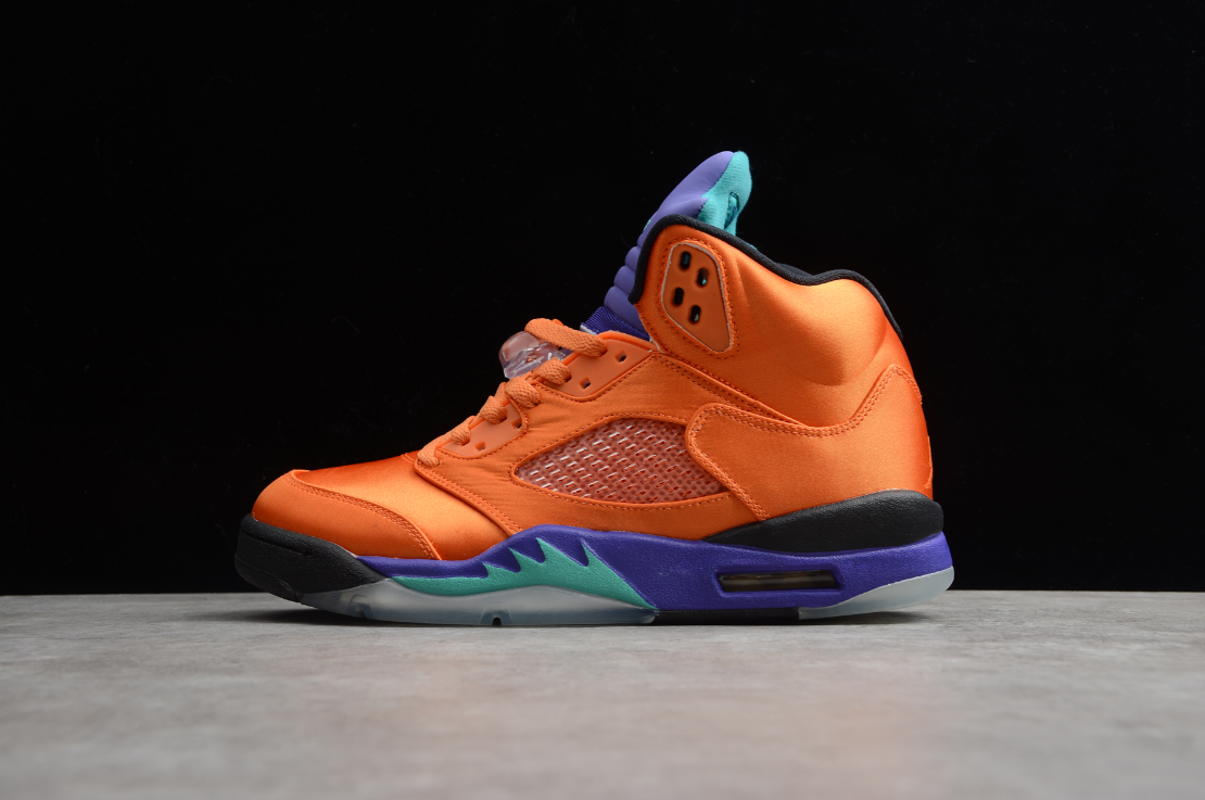 Air Jordan 5 Retro Orange Purple Green