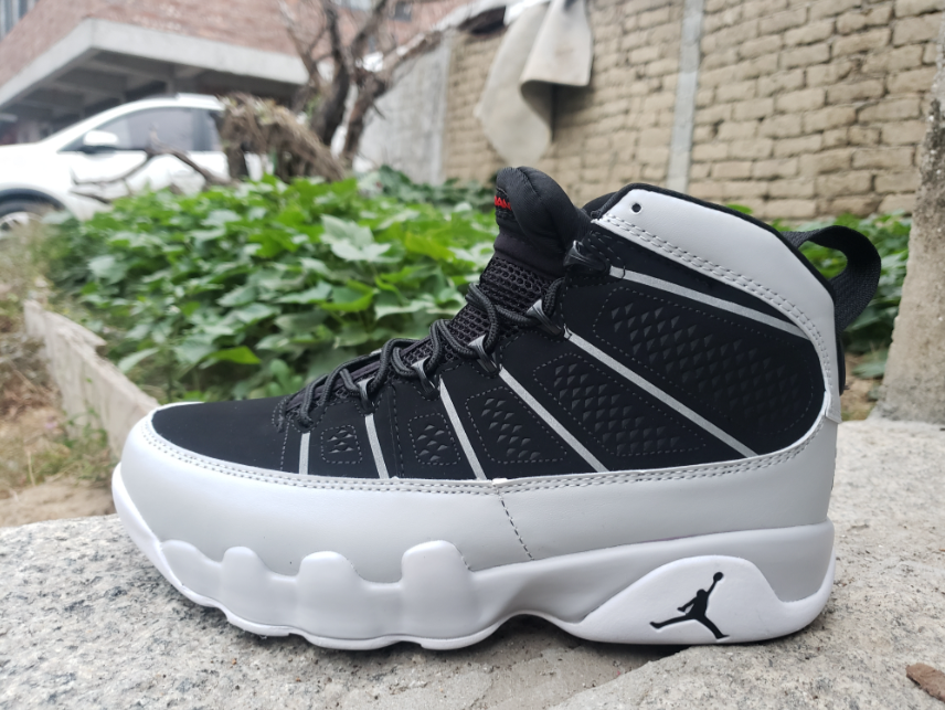 Air Jordan 9 Black Gray Silver