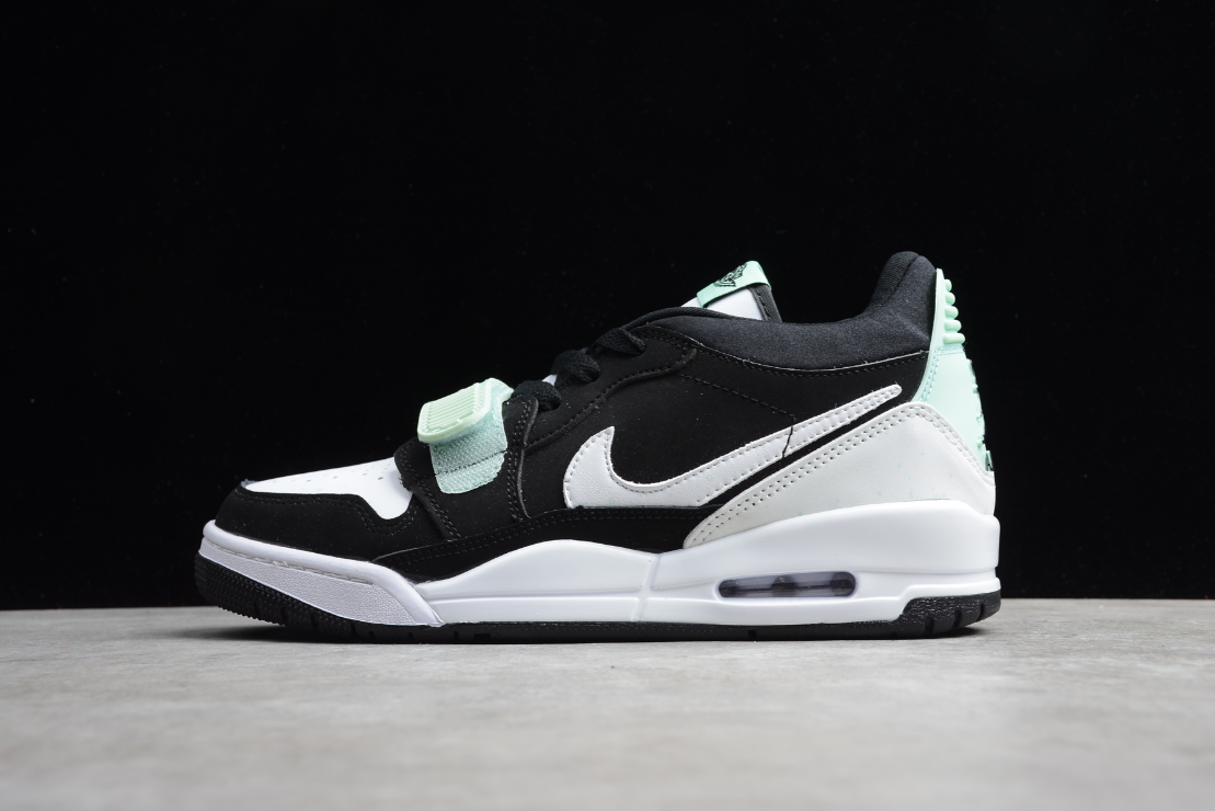 Air Jordan Legacy 312 Low Black White Teal Tint