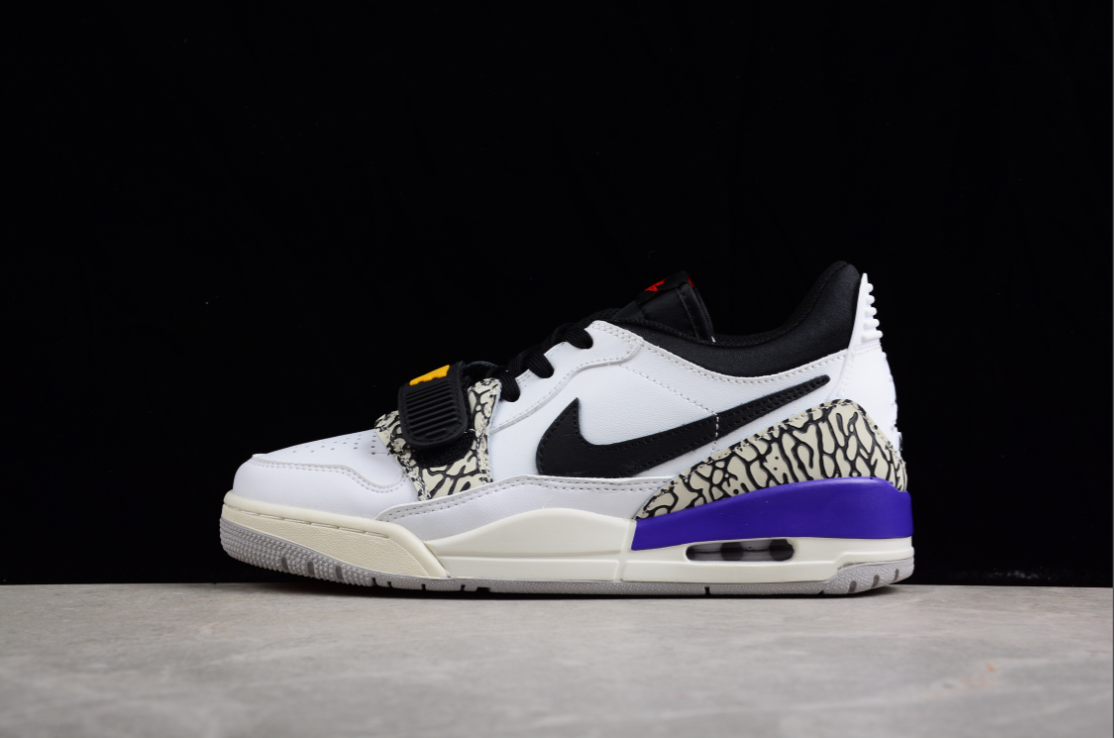 Air Jordan Legacy 312 White Low Lakers