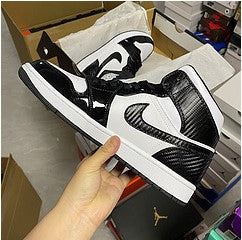 Air Jordan 1 Mid All-Star Black And White