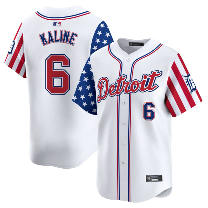 Al Kaline Jersey #6 Detroit Tigers 2025 Memorial Day Vapor Premier Limited Stitched White