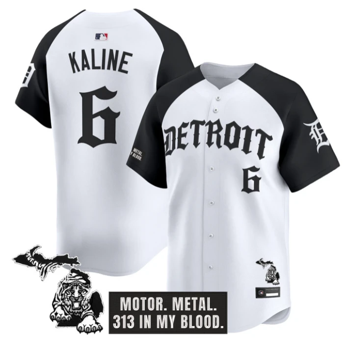 Al Kaline Jersey #6 Detroit Tigers Old English Edition Stitched