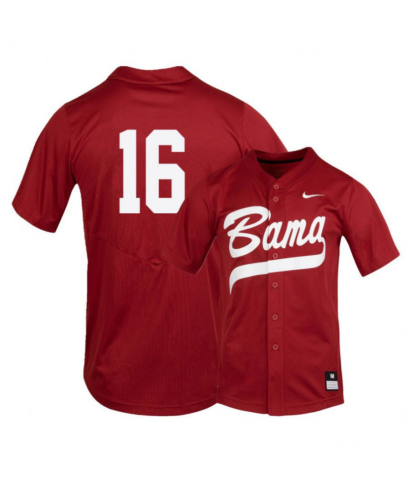 Alabama Crimson Tide 16 Owen Diodati Red College Baseball Jersey