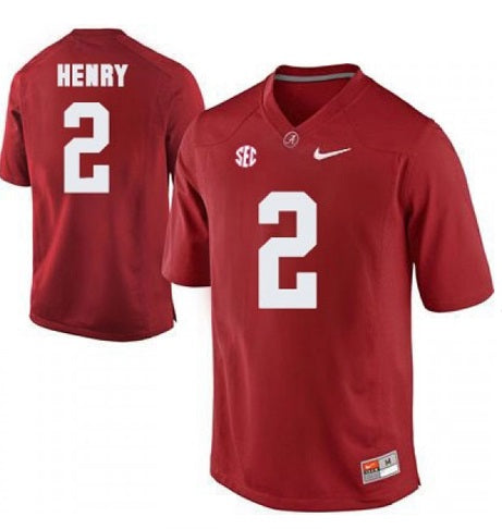 Alabama Crimson Tide #2 Derrick Henry Color Stitched Jersey Red