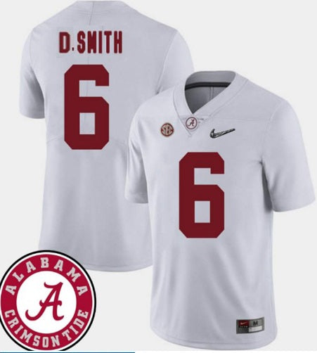Alabama Crimson Tide #6 DeVonta Smith College NCAA Football Jersey White