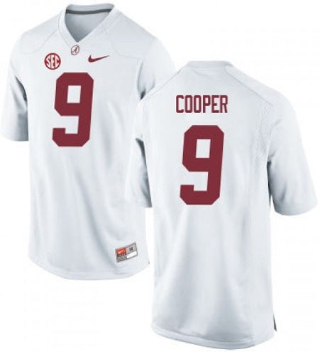 Alabama Crimson Tide #9 Amari Cooper NCAA Football Jersey White
