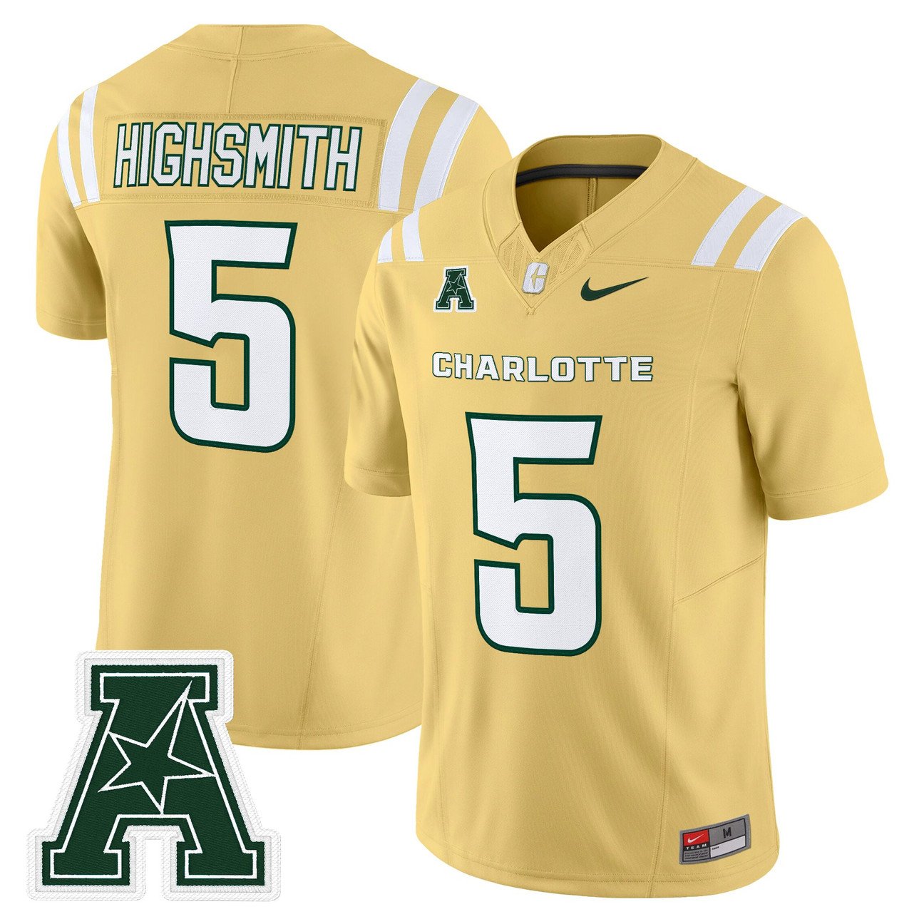 Alex Highsmith Jersey #5 Charlotte 49ers 2025 Vapor Limited Stitched