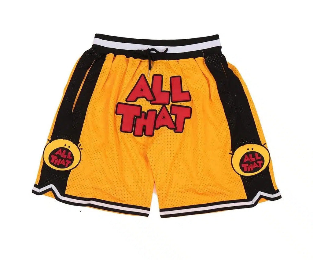 All That Basketball Shorts Yellow - Basketball Shorts Store