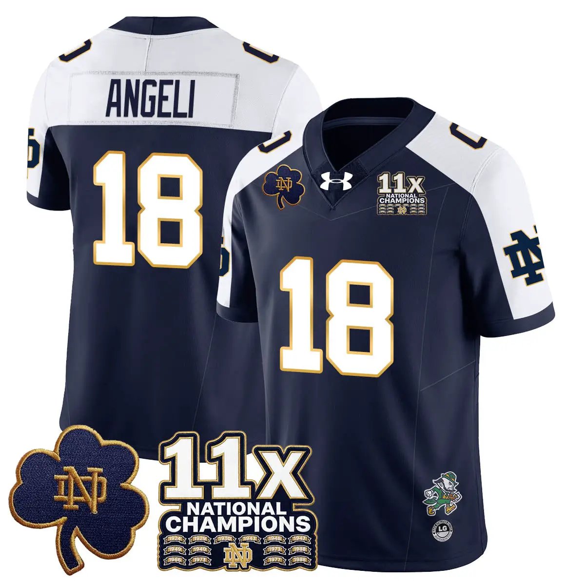 Men Notre Dame 11x-Time Football National Champions Vapor Limited Jersey
