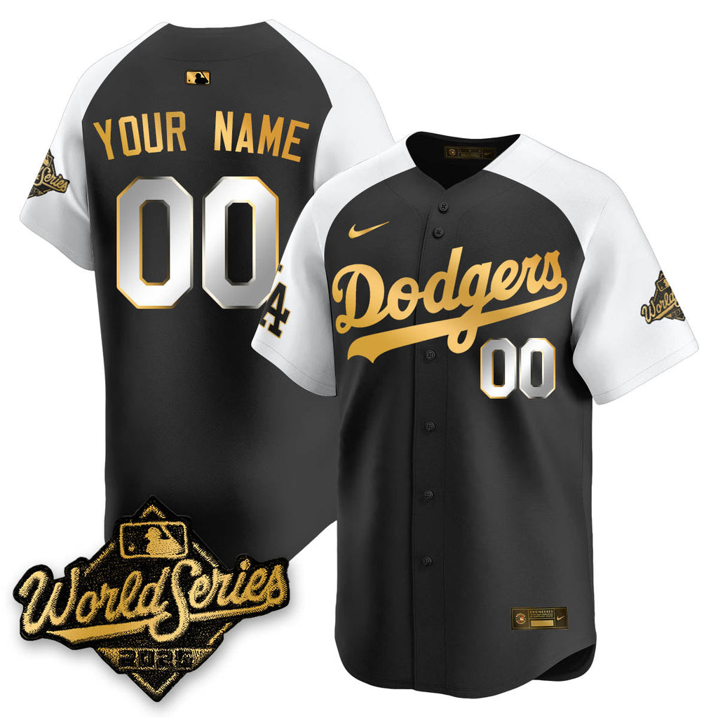 Los Angeles Dodgers 2025 World Series Gold Jersey - All Stitched