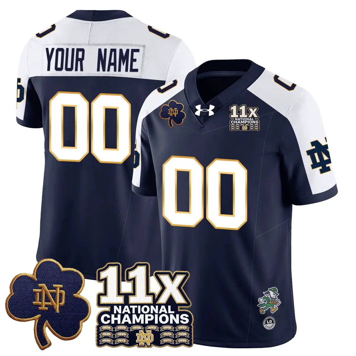 Men Notre Dame 11x-Time Football National Champions Vapor Limited Jersey