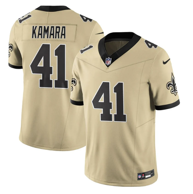 Alvin Kamara Jersey #41 Alternate Vapor Limited Football All Stitched Gold