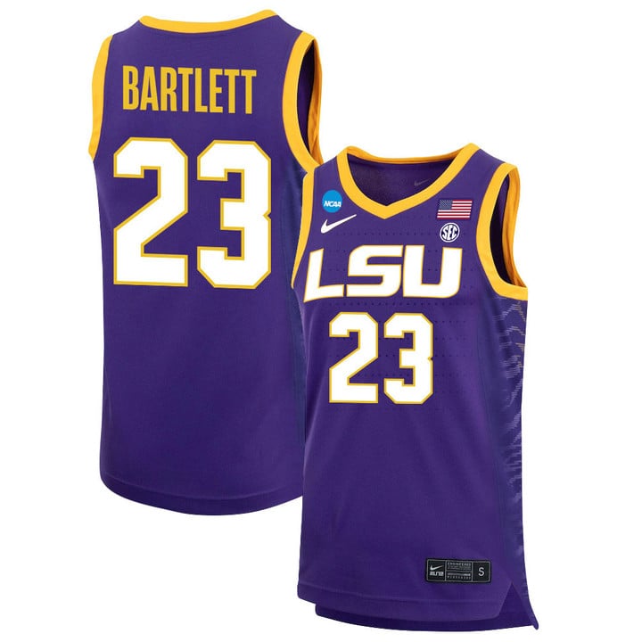 Amani Bartlett  Jersey LSU Tigers Basketball 2023 NCAA College Purple #23